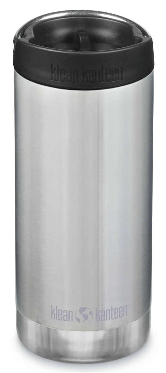 Klean Kanteen Insulated TKWide 12oz (355ml) Brushed Stainless Bottle - With Café Cap 1 Klean Kanteen Insulated TKWide 12oz (355ml) Brushed Stainless Bottle - With Café Cap