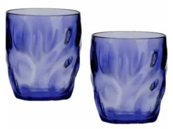 Acrylic Short Ice Tumblers Blue - Pack Of 2