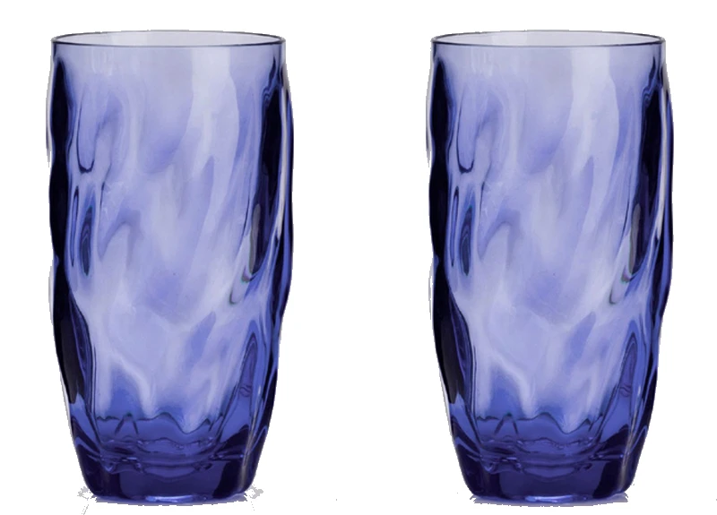 Acrylic Tall Ice Tumblers Blue - Pack Of 2 1 Acrylic Tall Ice Tumblers Blue - Pack Of 2