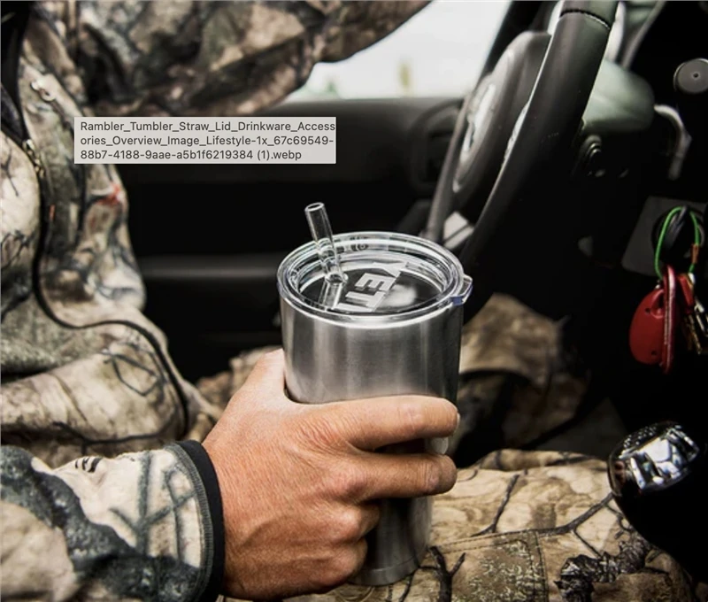 Yeti Rambler Tumbler 20 Oz Straw & Lid 2 Yeti Rambler Tumbler 20 Oz Straw & Lid - Image 2