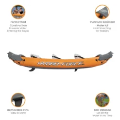 Bestway Hydro Force Lite Rapid X3 3 Person Kayak 17 Bestway Hydro Force Lite Rapid X3 3 Person Kayak -Trailblazer Camping 34987 8