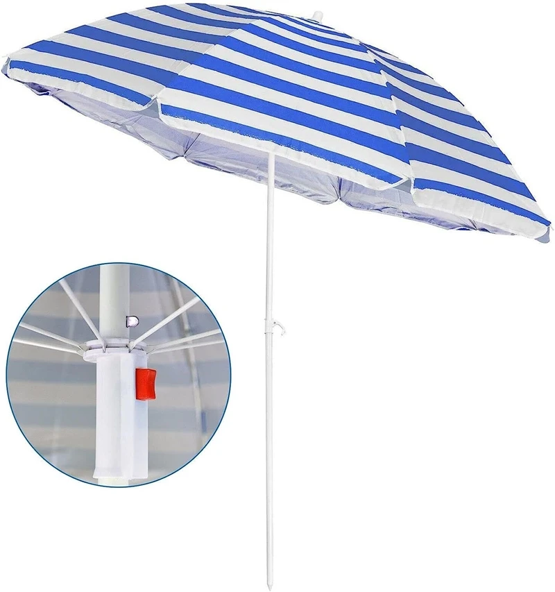 1.7m Tilting Beach Parasol - Each 6 1.7m Tilting Beach Parasol - Each - Image 6