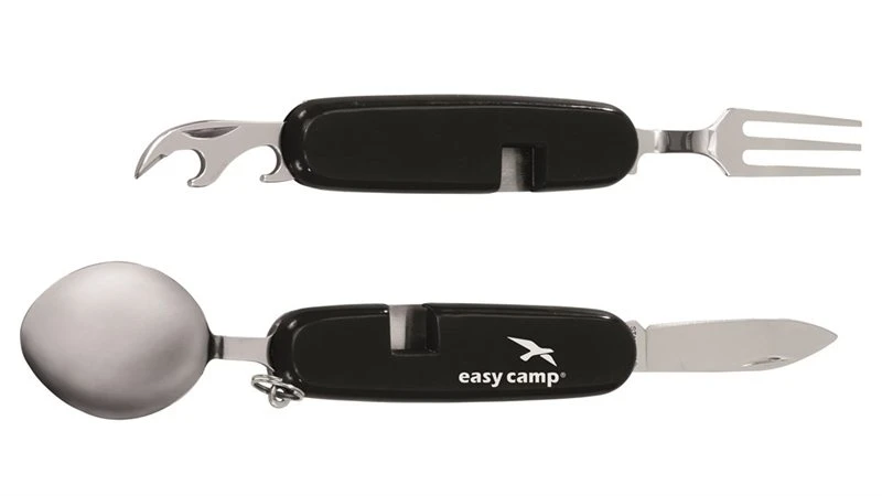Easy Camp Folding Cutlery Tool - Black 1 Easy Camp Folding Cutlery Tool - Black